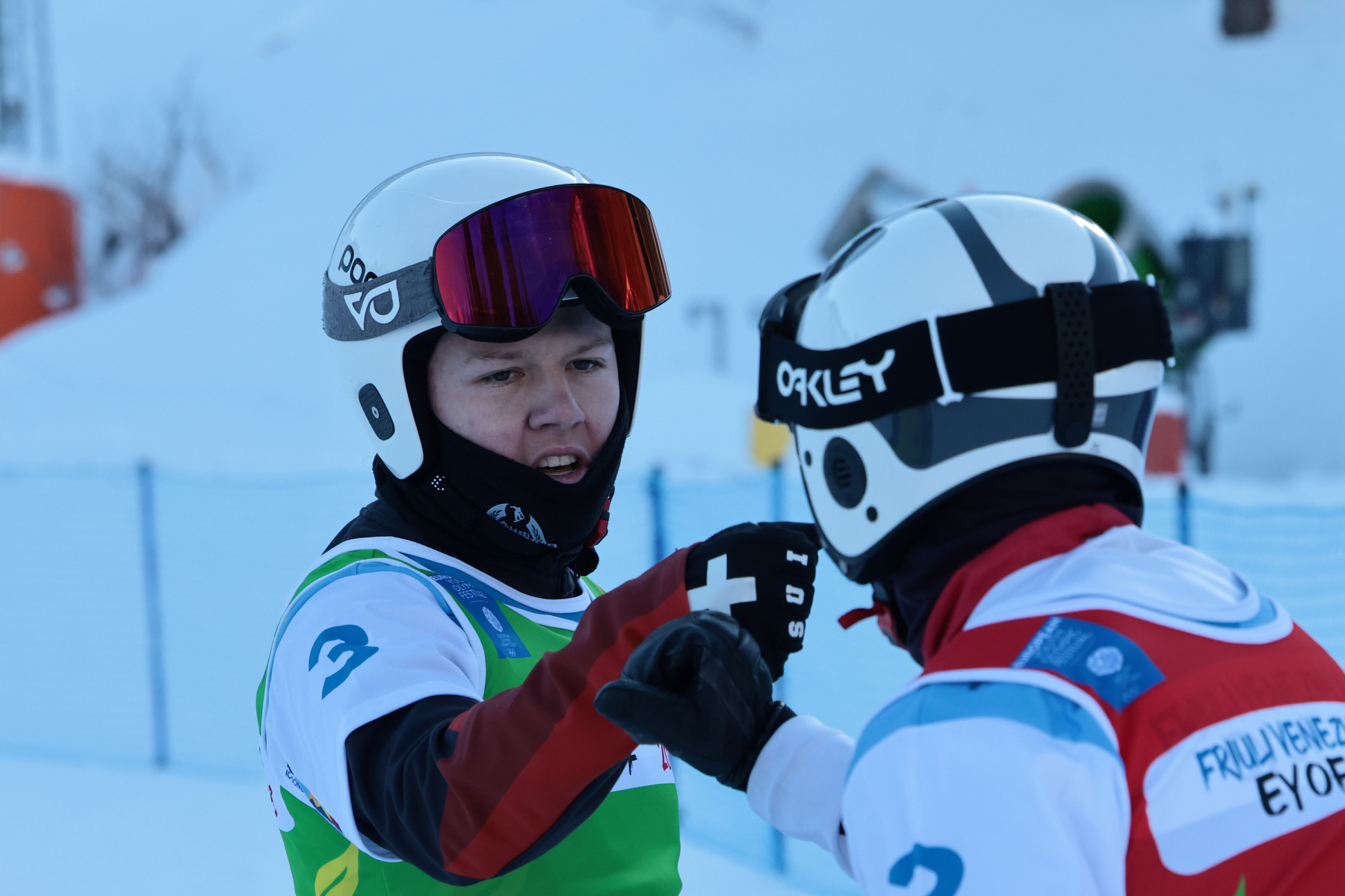 Close-up von Laurin Furrer im Renneinsatz