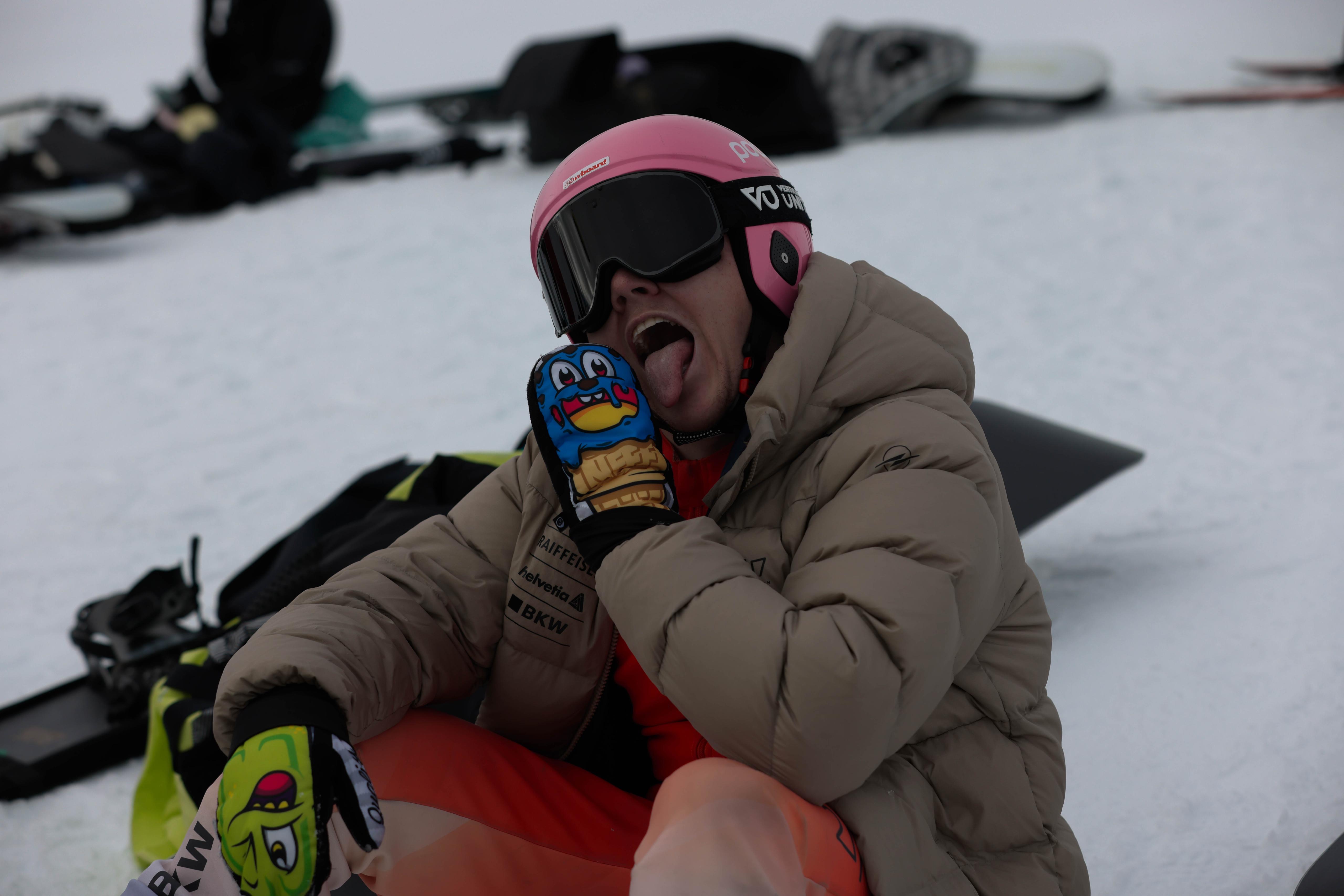 Close-up from Laurin Furrer's race life