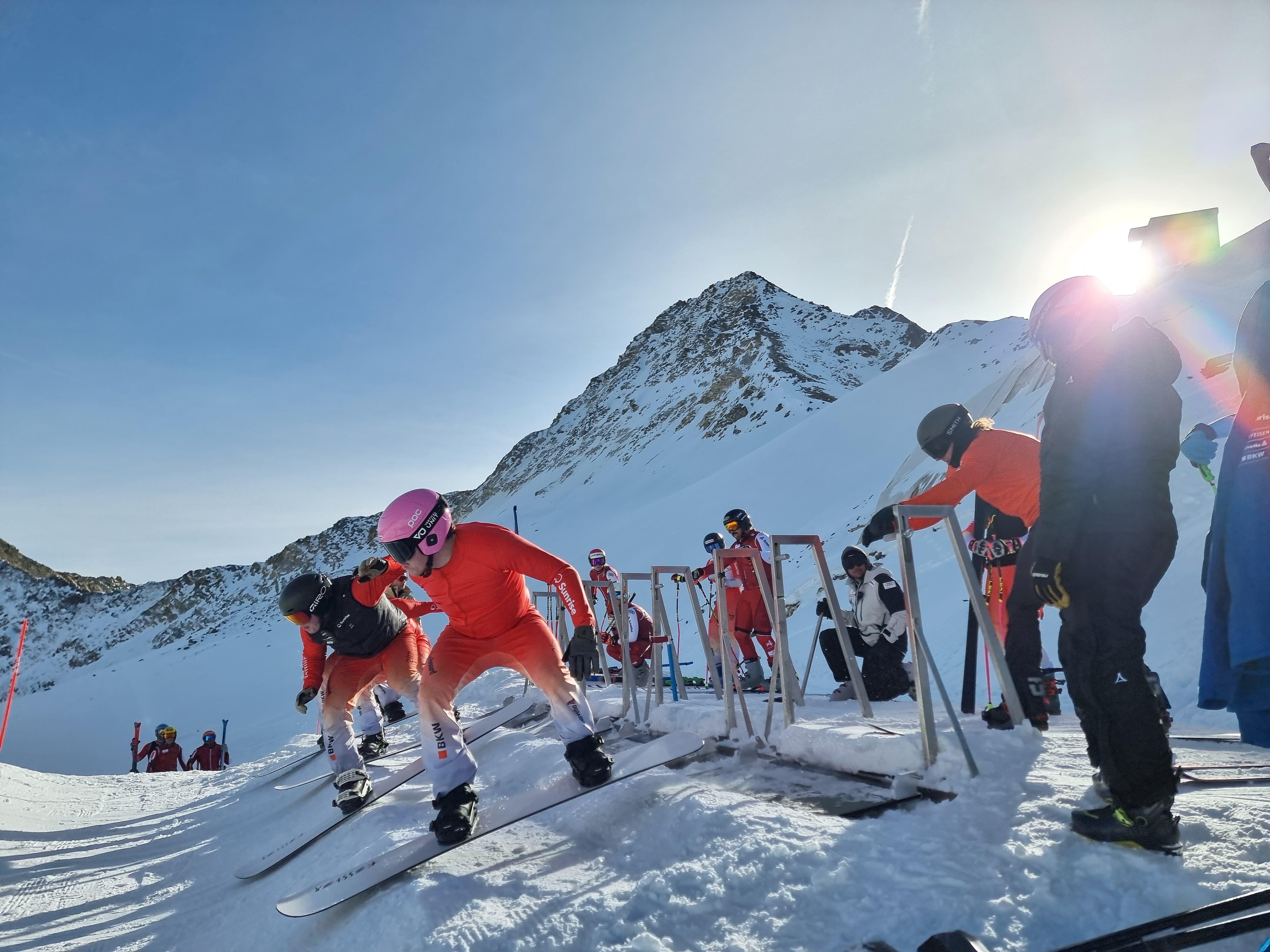Laurin Furrer focused during a race